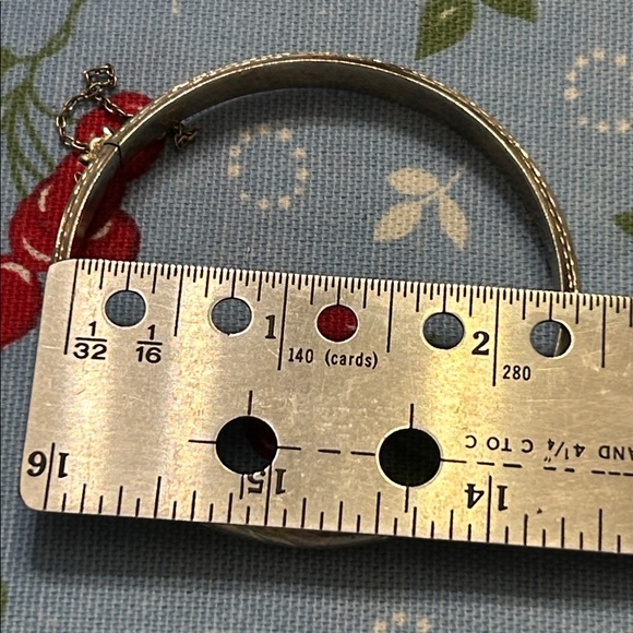 Vintage925 Silver Bangle Bracelet - Picture 11 of 11